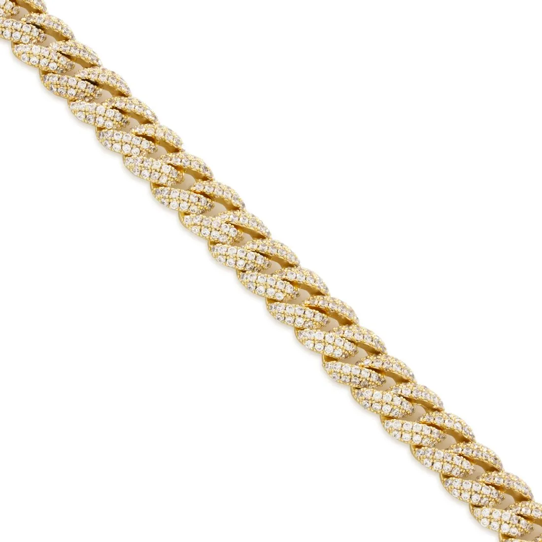 10mm Iced Miami Cuban Link Choker Chain