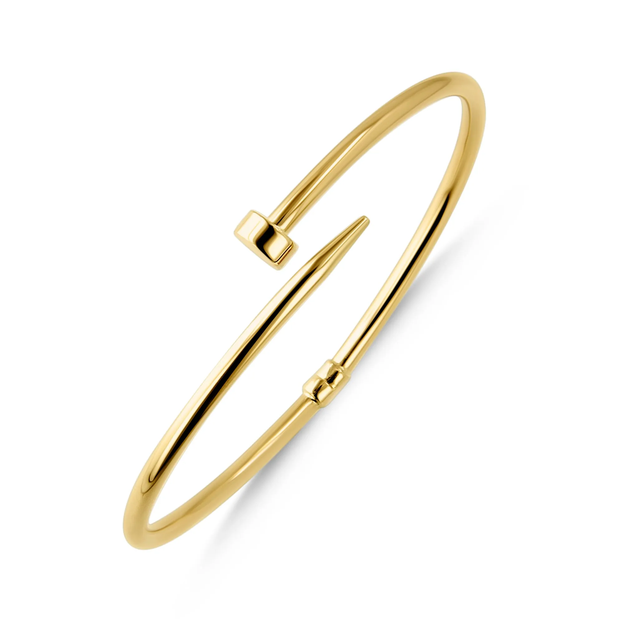 14K FANCY HP BANGLE 63MM (BGTG3-14K)