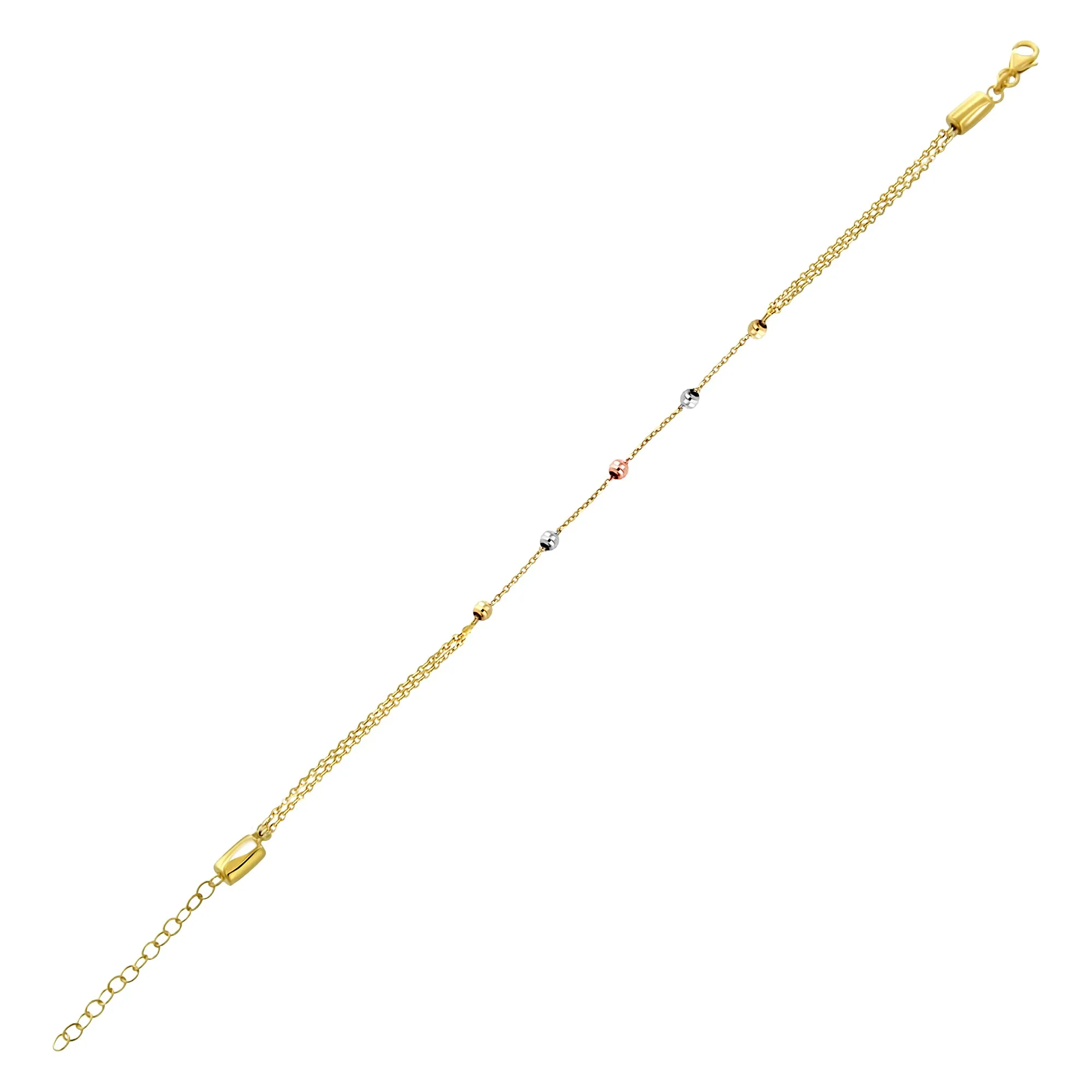 14KTC BEAD BR WITH EXTENTION 7-10"  (B295TC-7-10-14K)"