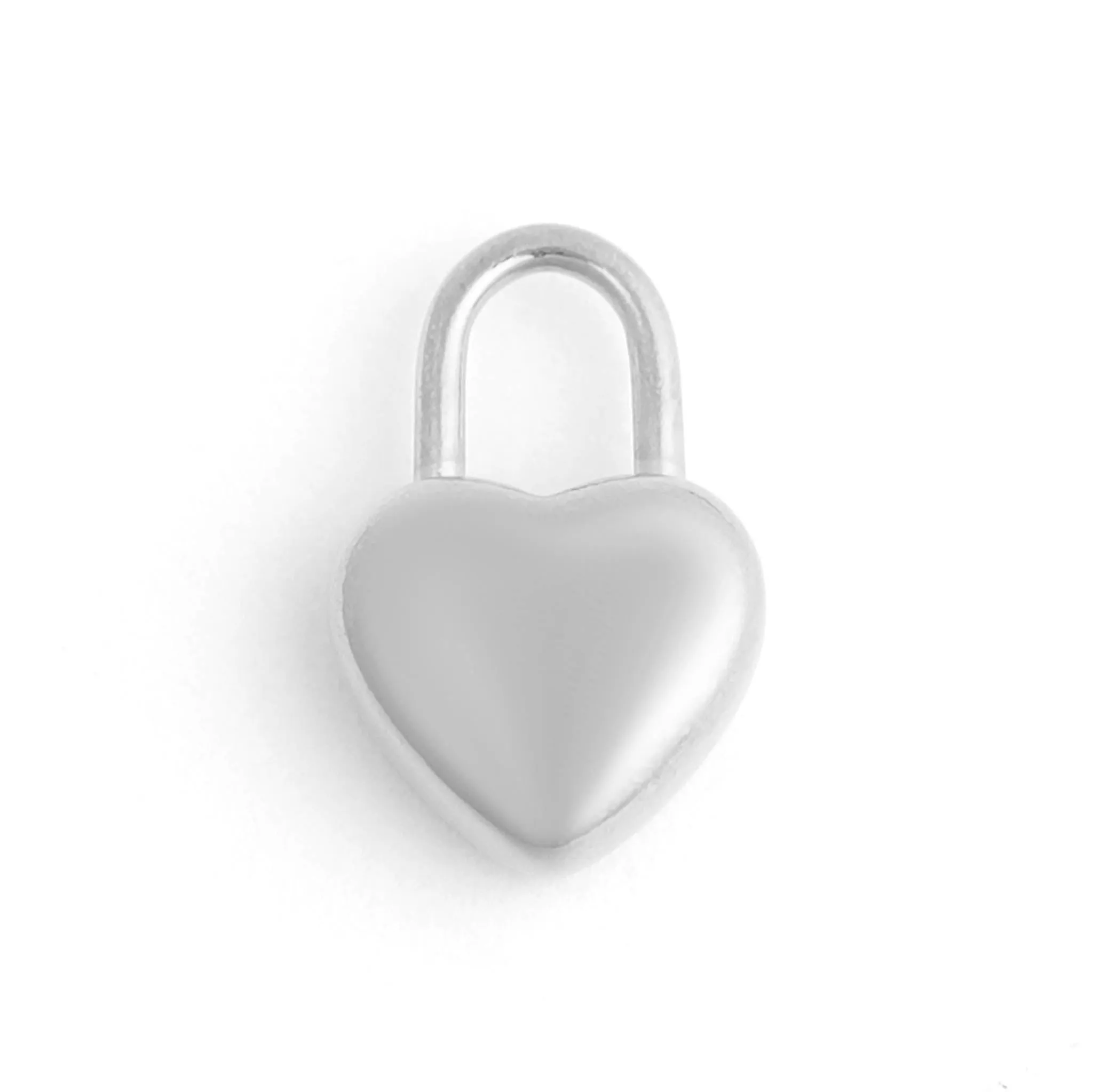 18K Gold PVD Stainless Steel Heart Padlock Charm / PDL0109