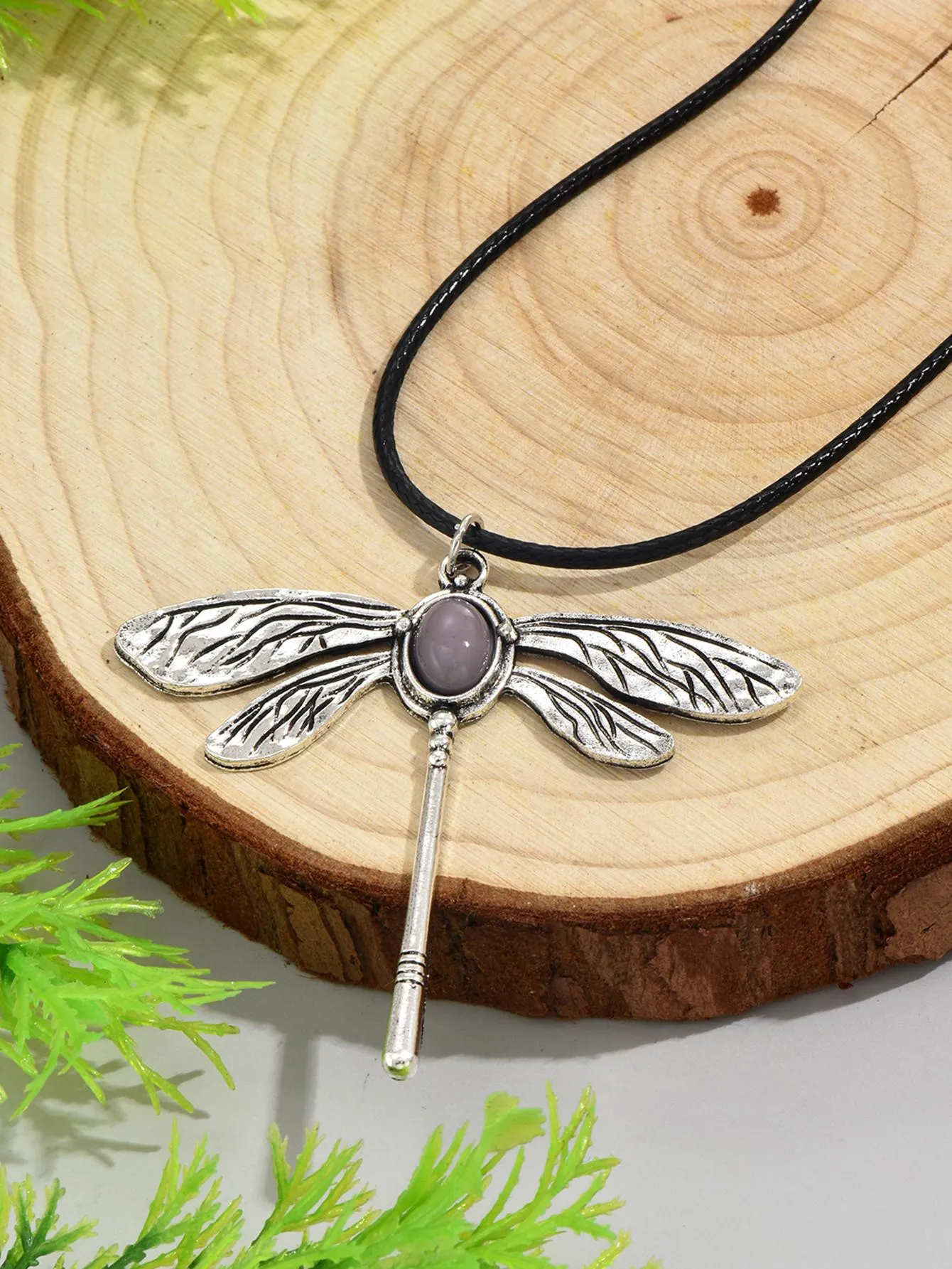 1pc Fashion Zinc Alloy Dragonfly Pendant Necklace for Women Girls Accessories