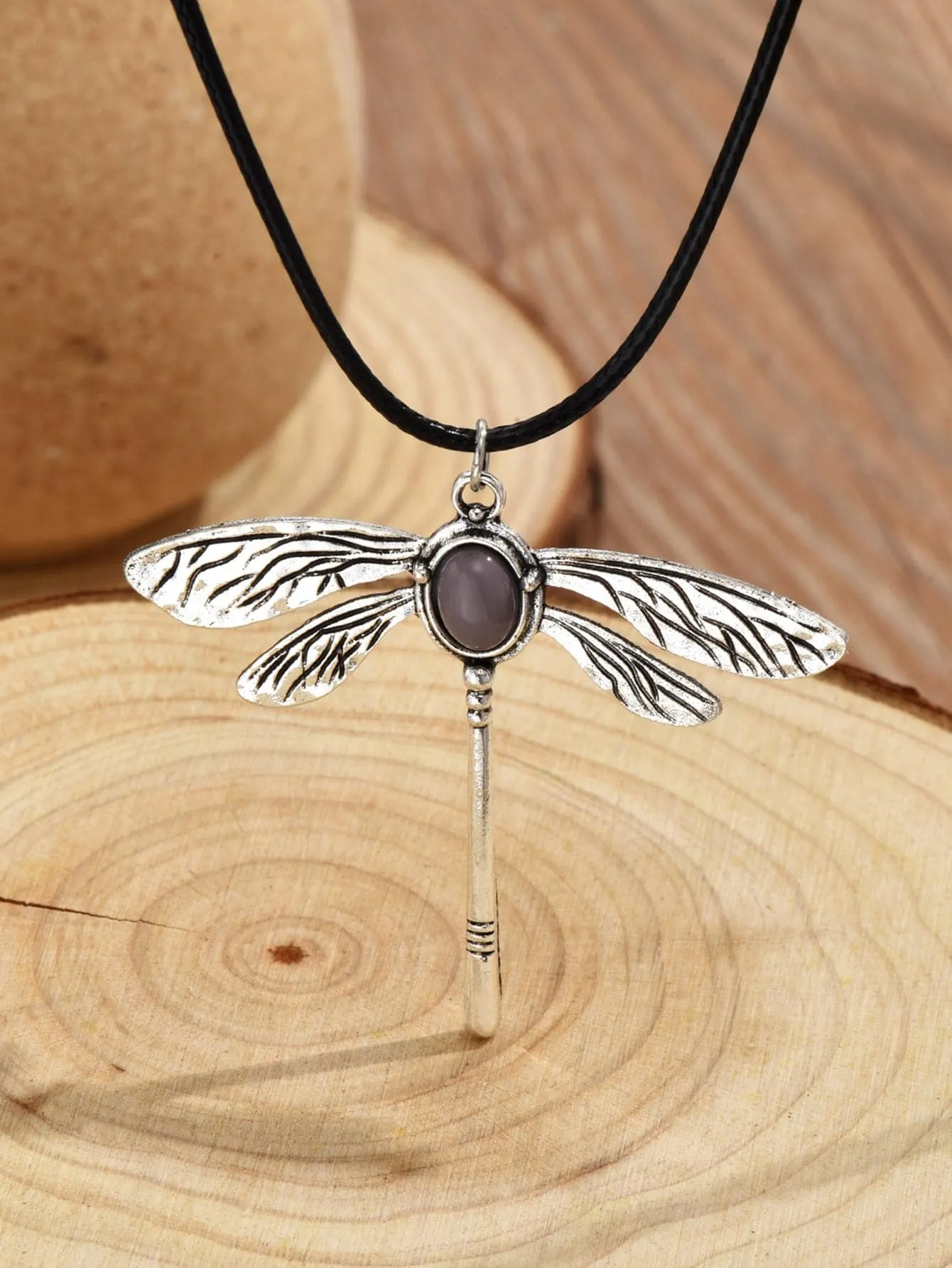 1pc Fashion Zinc Alloy Dragonfly Pendant Necklace for Women Girls Accessories