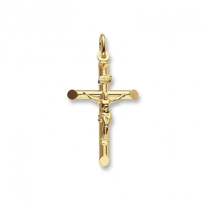 9ct Yellow Gold Crucifix Pendant PN102