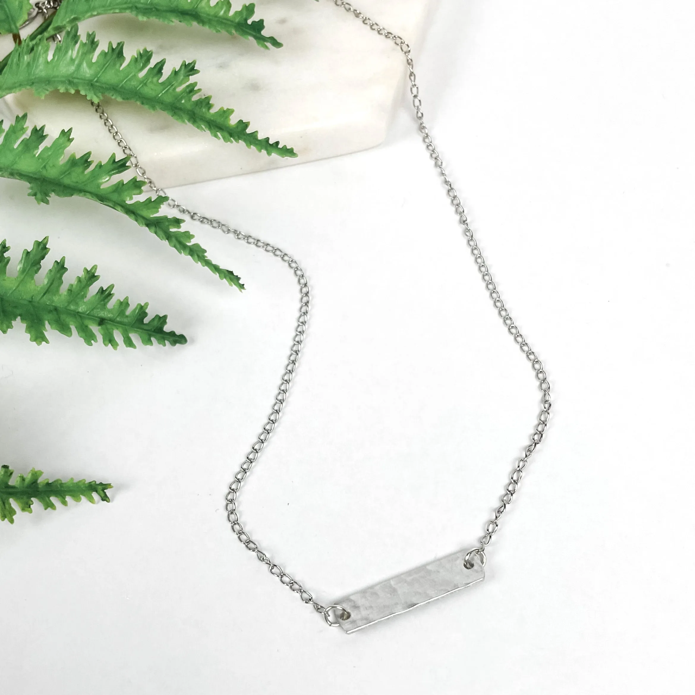 Aluminum Bar Necklace