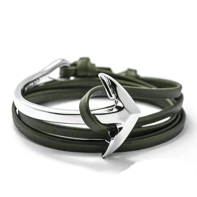 Anchor Leather Rope Bracelets