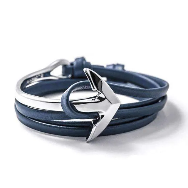 Anchor Leather Rope Bracelets