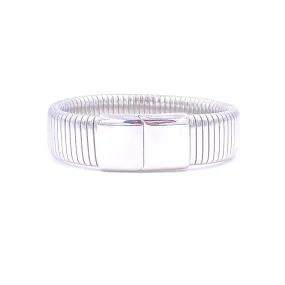 Ashley Gold Stainless Steel Large Magnet Clasp Slinky Bangle Bracelet