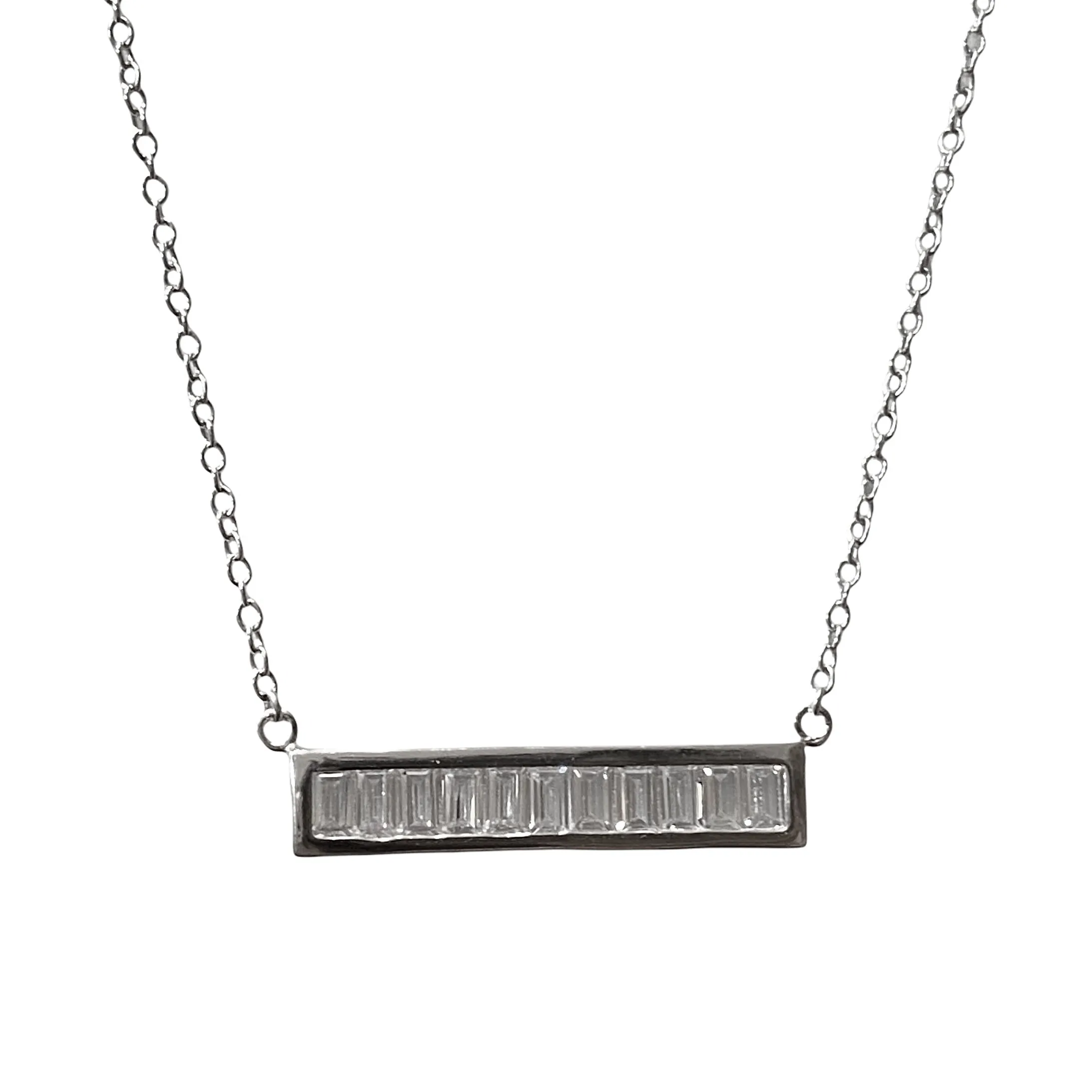 Barbara Baguettes Bar Necklace