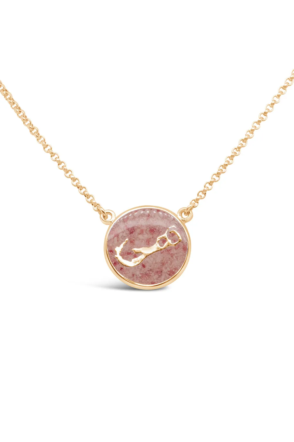 Bermuda ~ Coin Inline Necklace in Gold