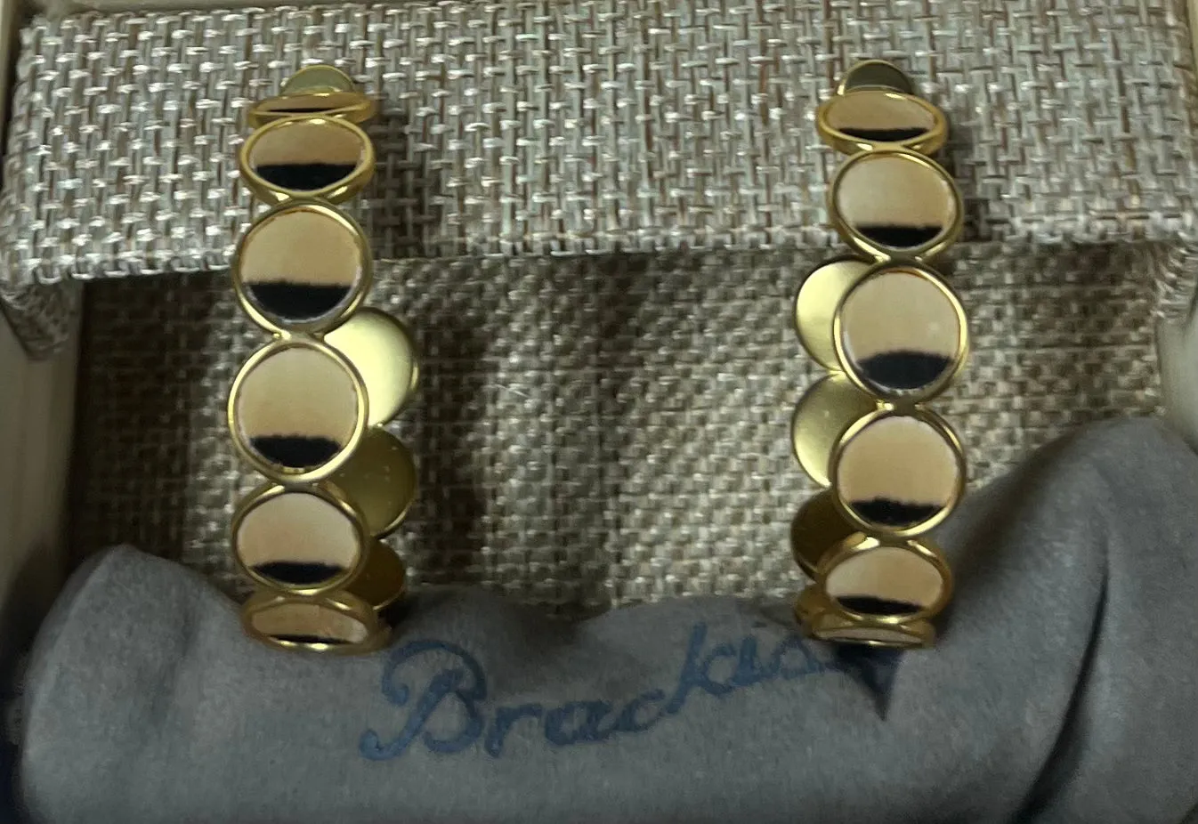 Brackish Multi-Bezeled Hoop Earring Dunoir