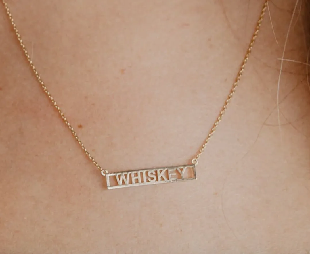 CALL IT OUT  BAR NECKLACE