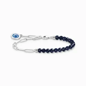 Charmista Blue Silver Enamel Bracelet A2129-007-32