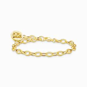 Charmista HARIBO Gold Plated Goldbears Logo Ring Bracelet X0291-413-39