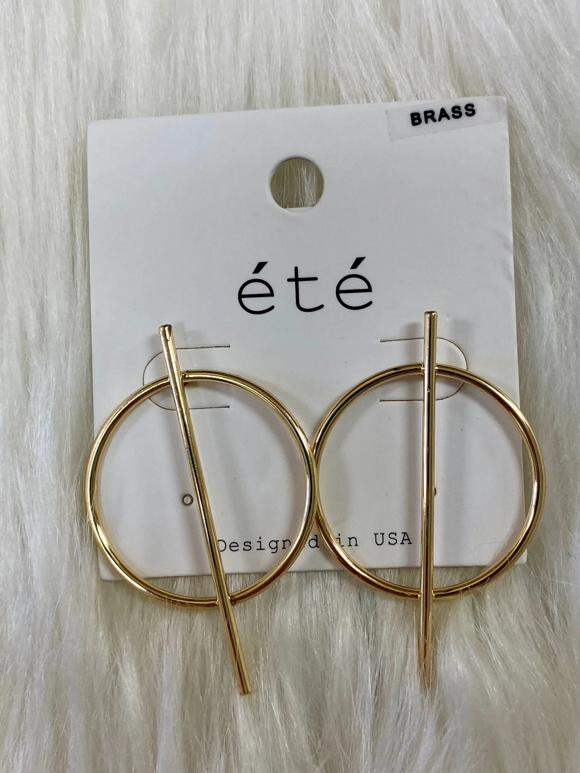 Circle Stud Earrings