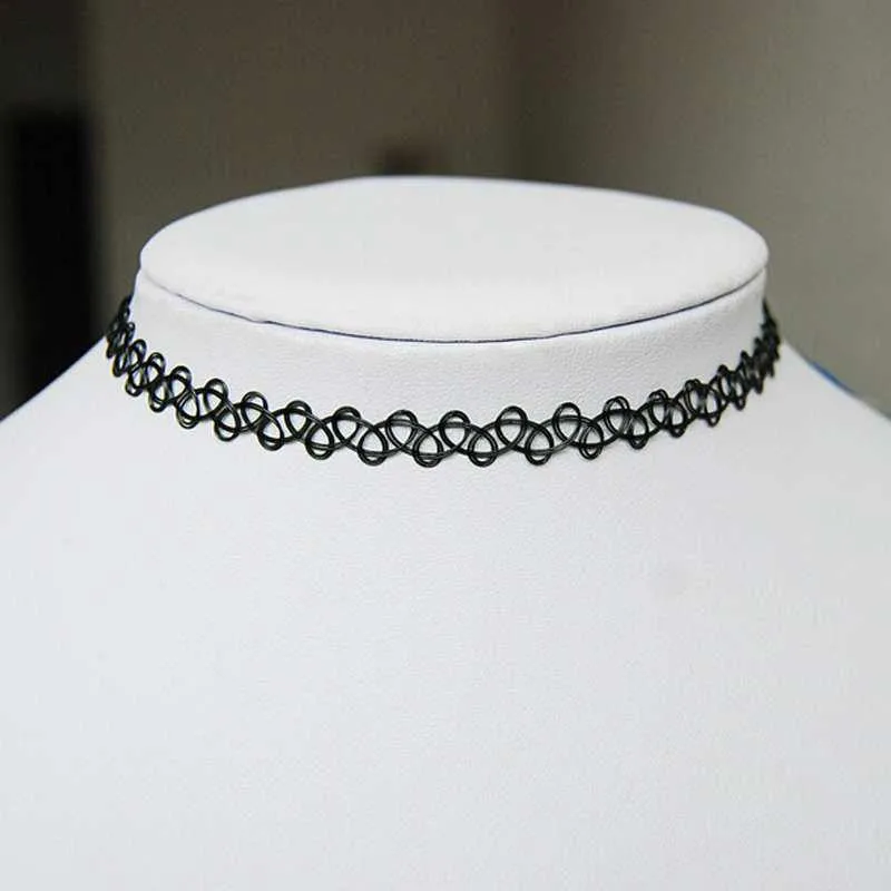 Collares Vintage Stretch Tattoo Choker Necklace