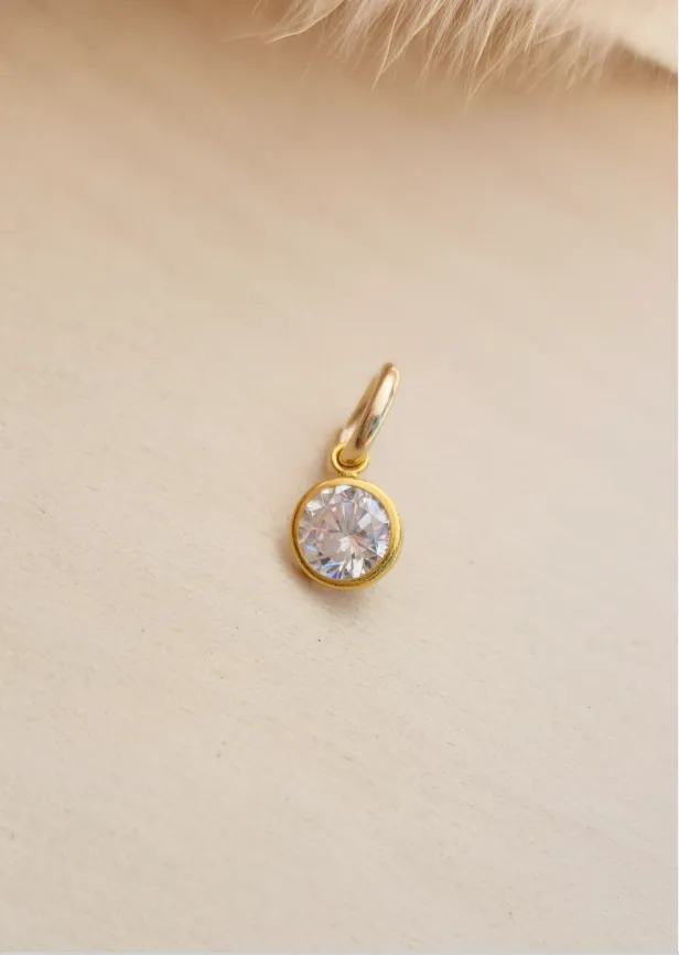 CZ Birthstone Charm