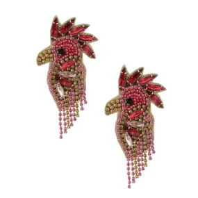 Dazzling Macaw Glitz Earrings – Sparkle and Wow