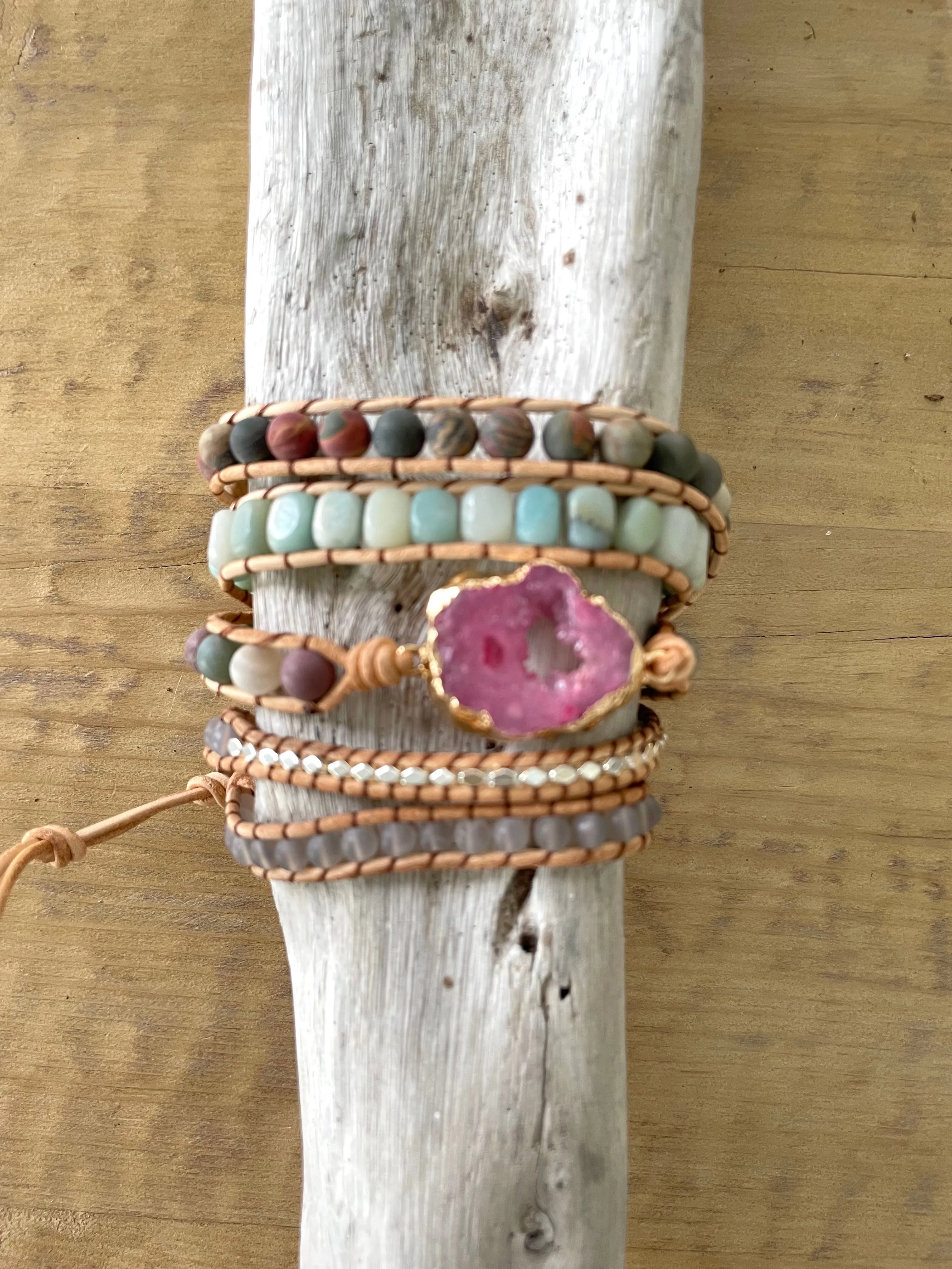 Druzy Wrap Bracelet