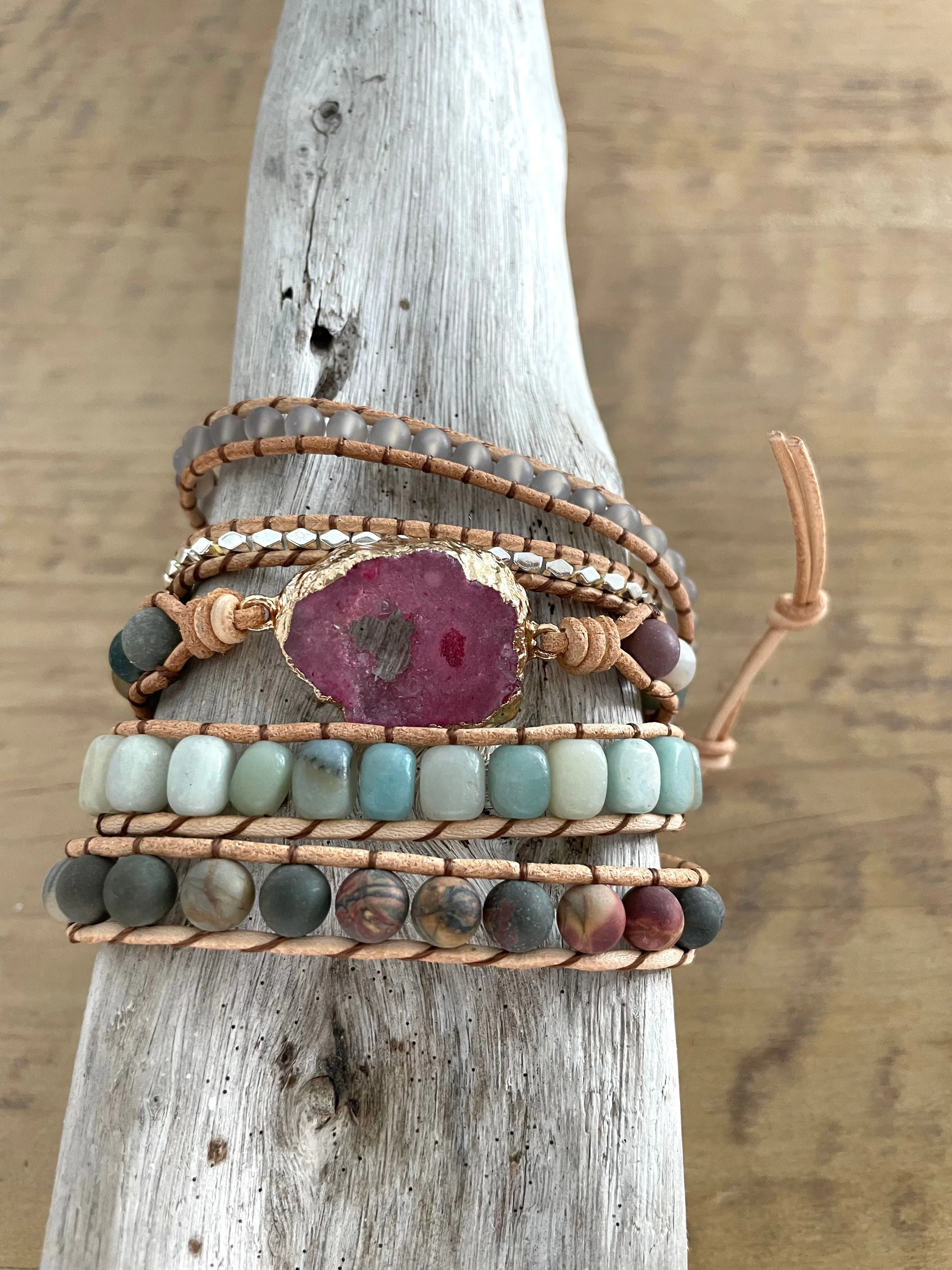 Druzy Wrap Bracelet