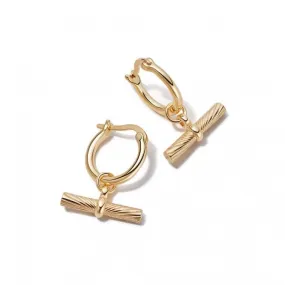 Estée Lalonde T Bar 18ct Gold Plated Earrings ELE03_GP