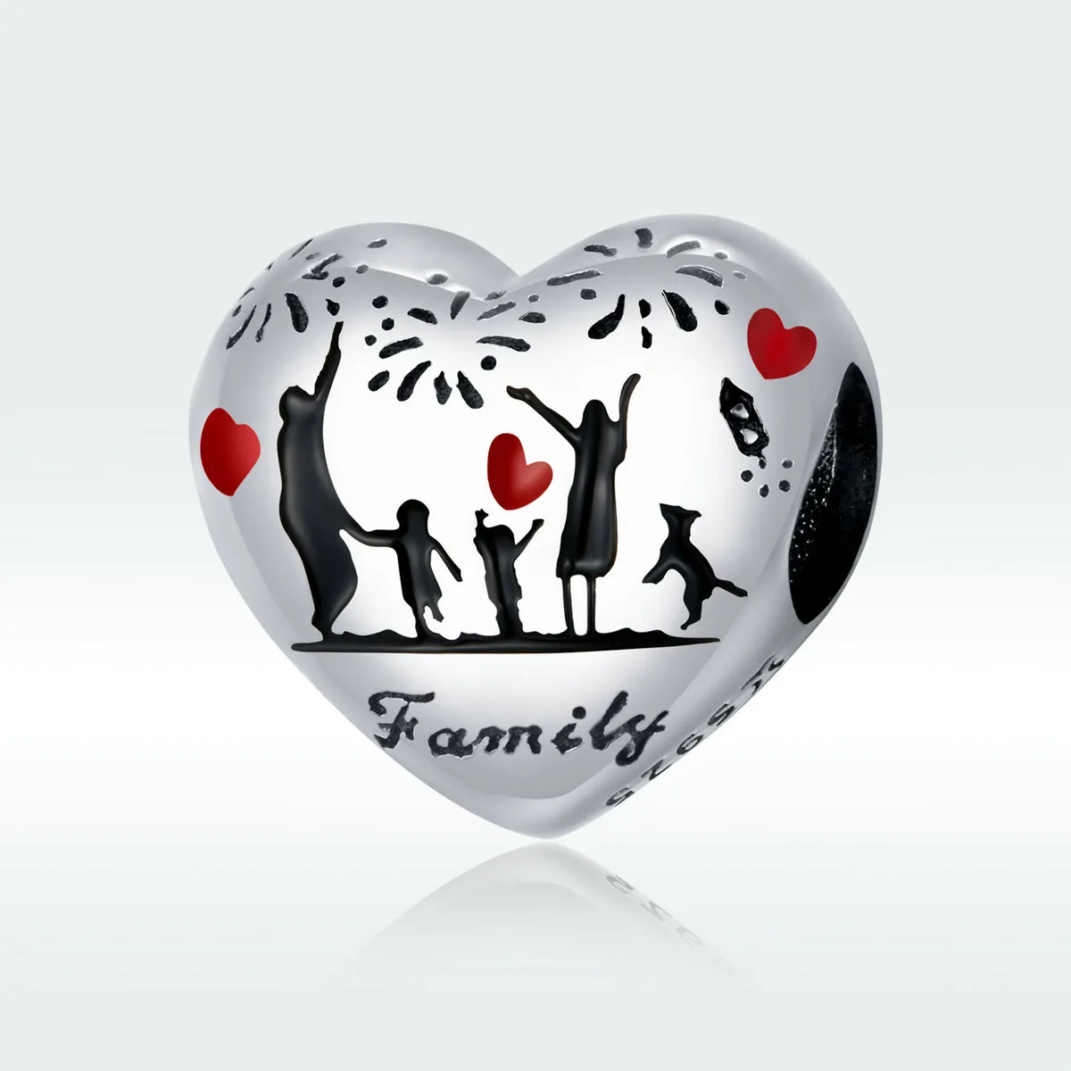 Family Celebration Charm 925 Sterling Silver