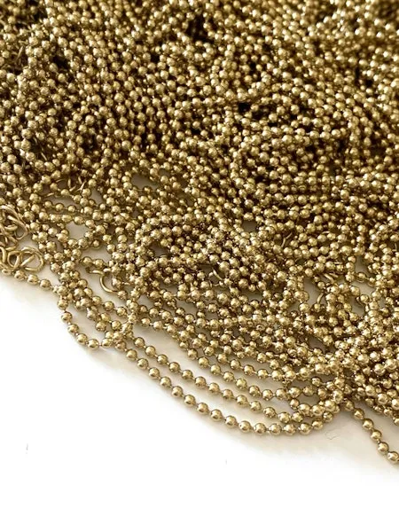 Farrah B Gold Link Ball Chain Necklace