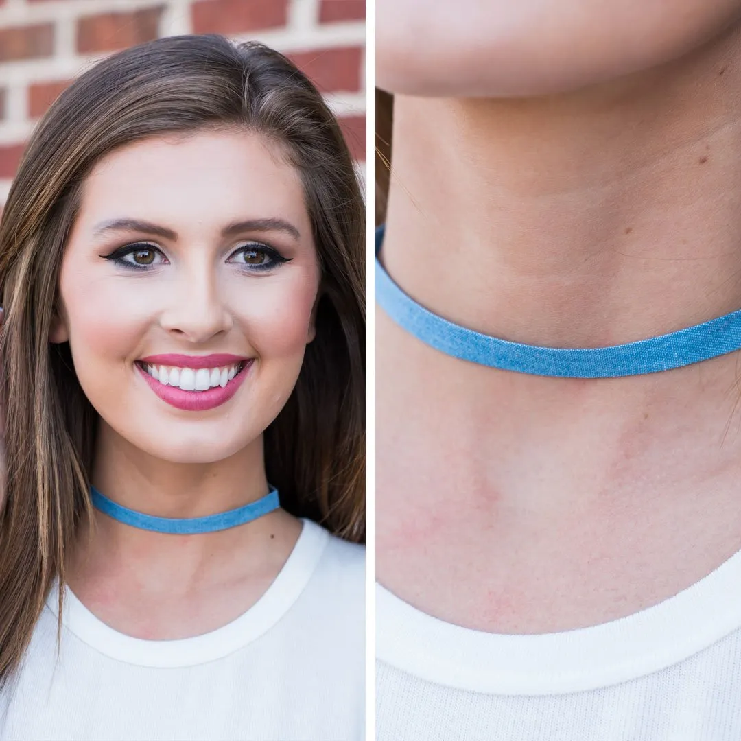 Feeling This Way Choker, Blue