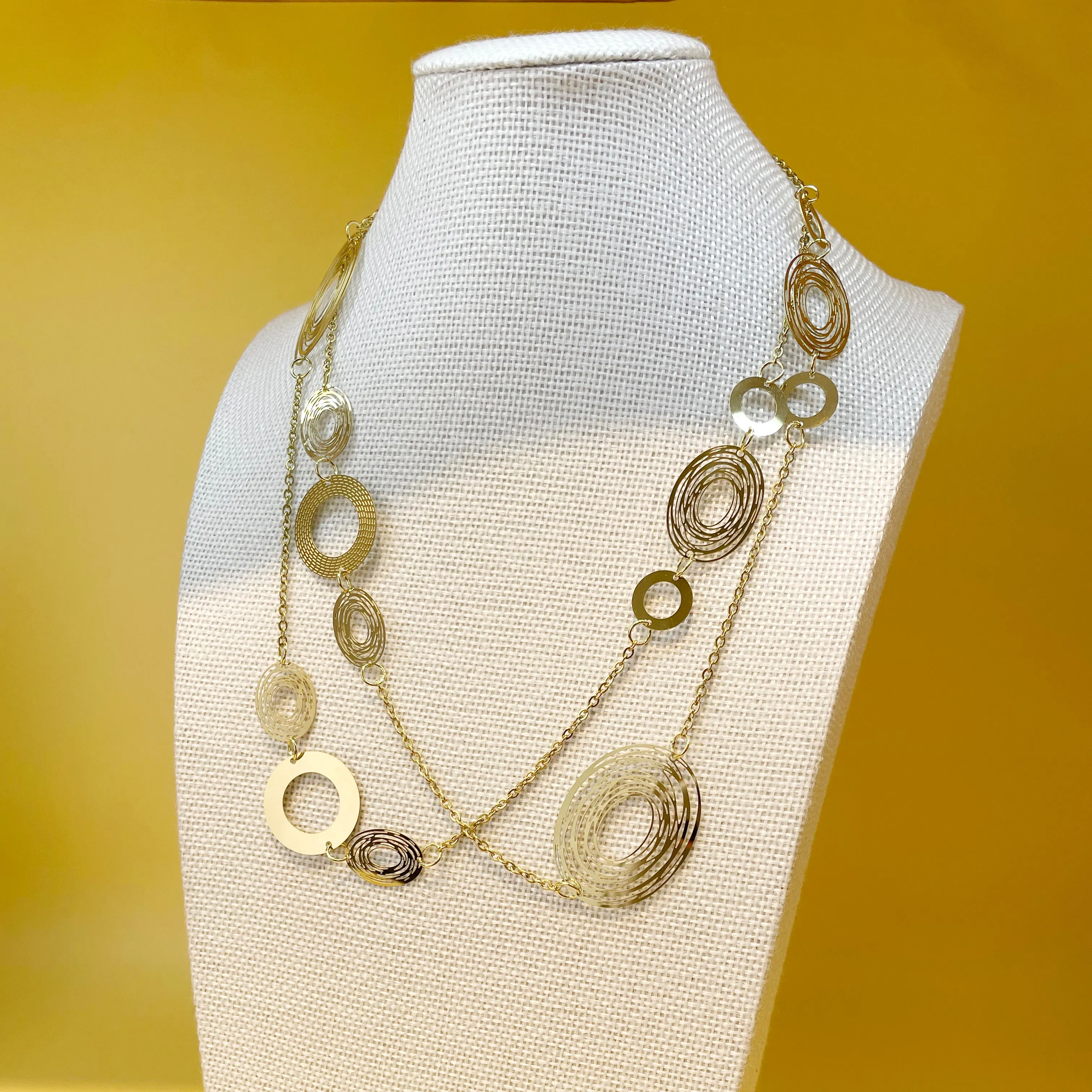 Glam Circle  Layered Necklaces