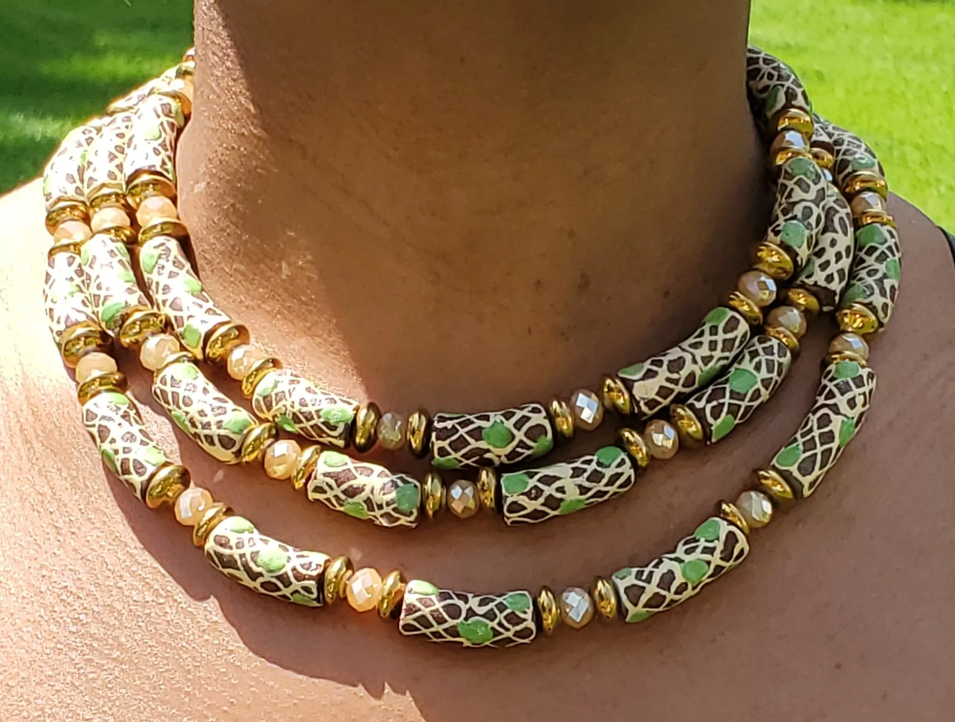 Glass Beaded Necklace