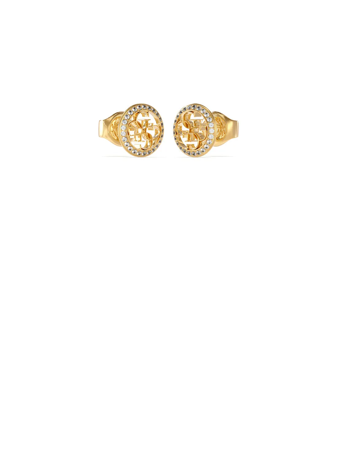 Gold Quattro G Logo Earrings