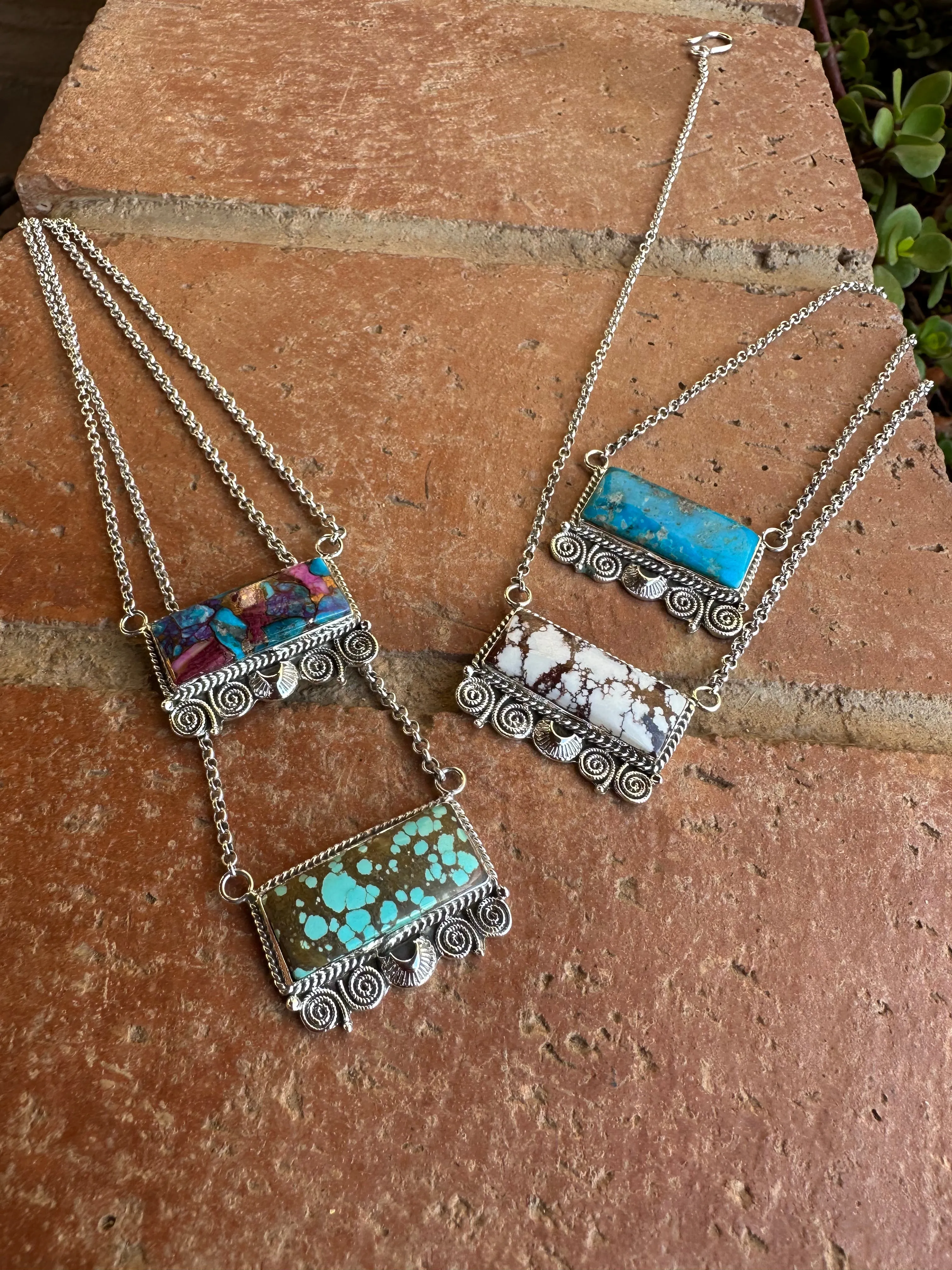 Handmade Sterling Silver Bar Necklaces