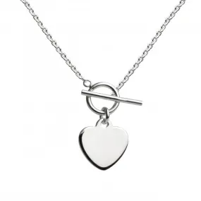 Heart T Bar 18" Necklace 96824HP