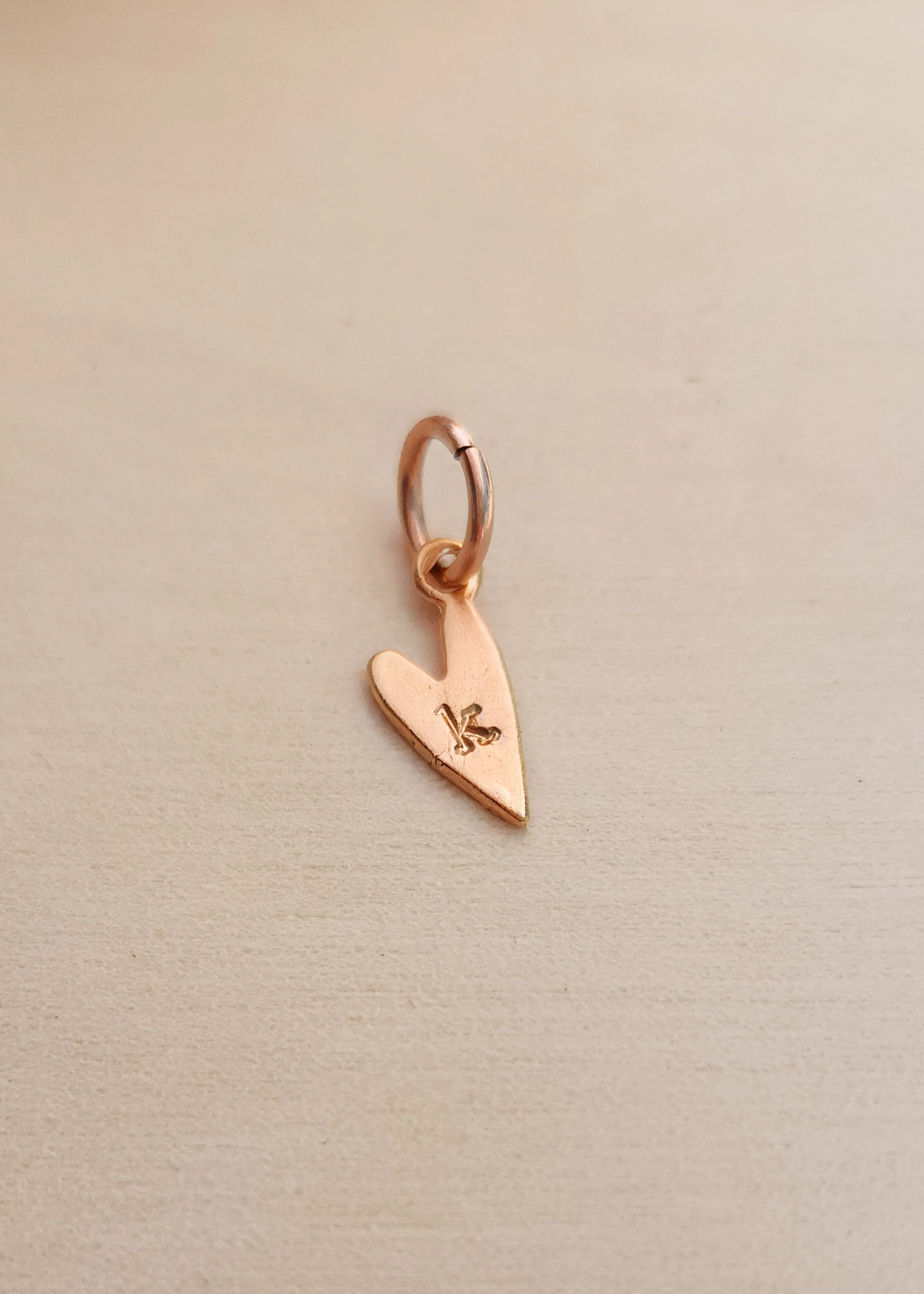 Initial Heart Charm