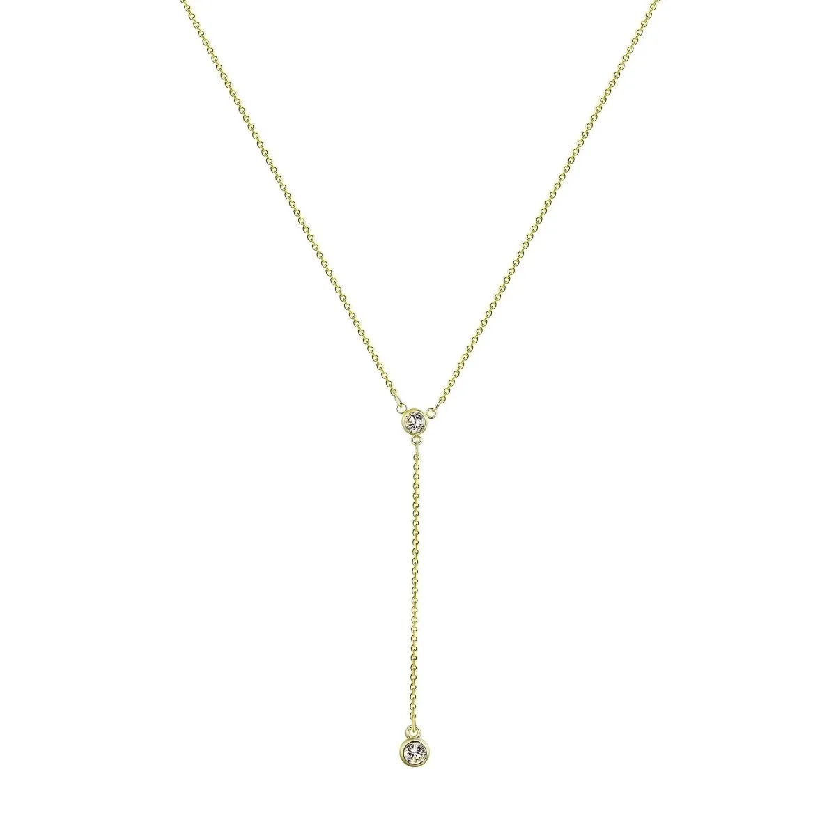 Kyerlyn Gold Y-Shaped Dainty Necklaces