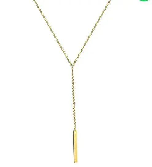 Kyerlyn Gold Y-Shaped Dainty Necklaces