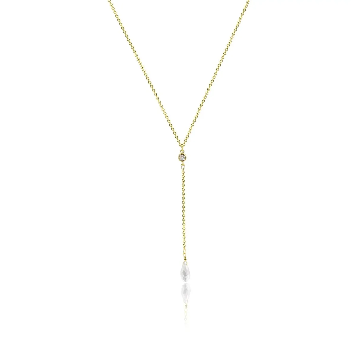 Kyerlyn Gold Y-Shaped Dainty Necklaces