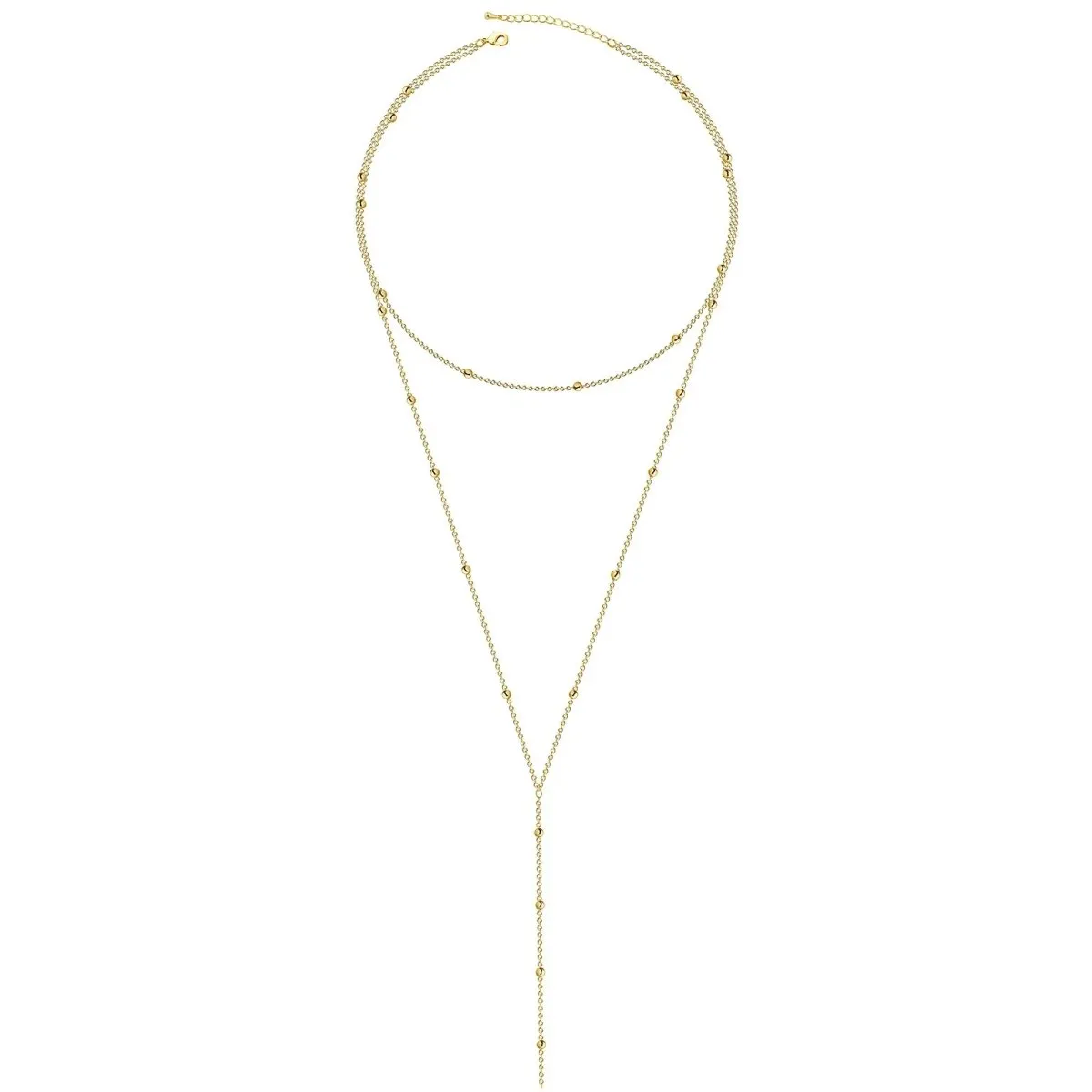 Kyerlyn Gold Y-Shaped Dainty Necklaces