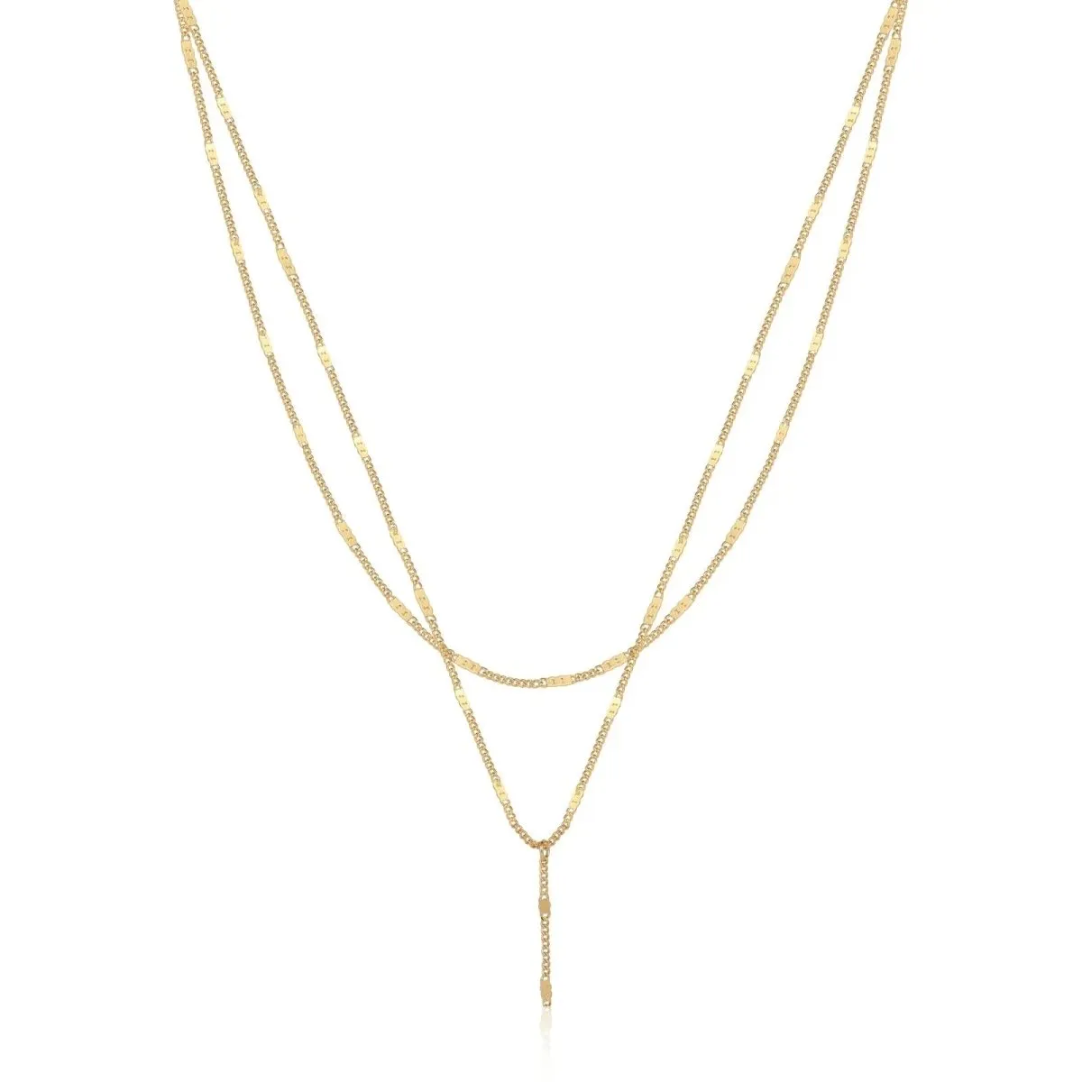 Kyerlyn Gold Y-Shaped Dainty Necklaces