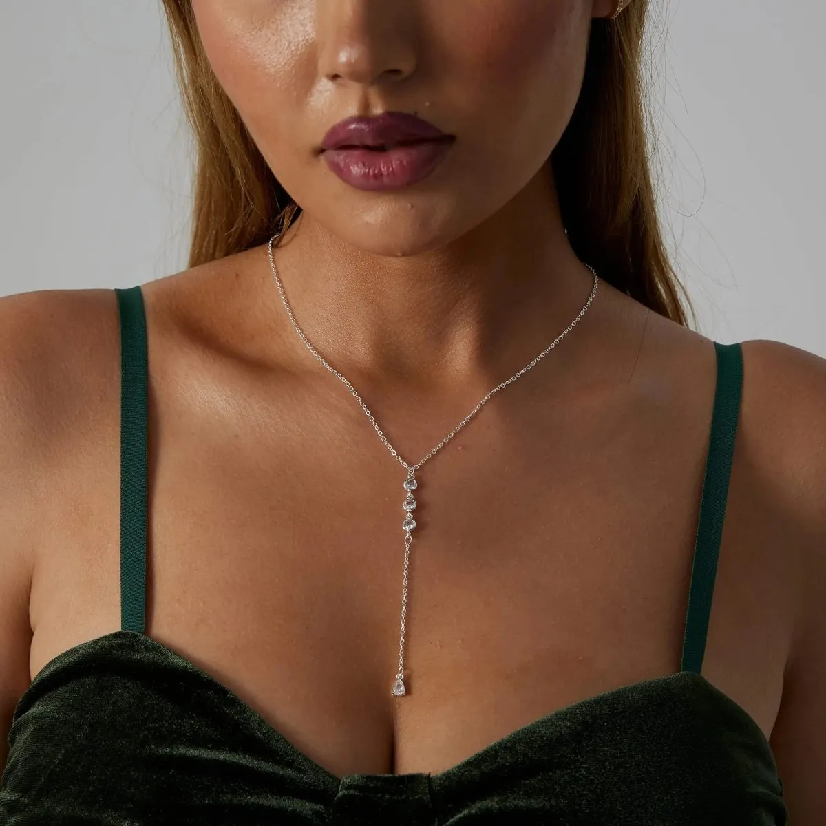 Kyerlyn Gold Y-Shaped Dainty Necklaces