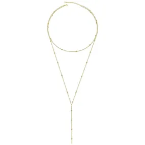 Kyerlyn Gold Y-Shaped Dainty Necklaces