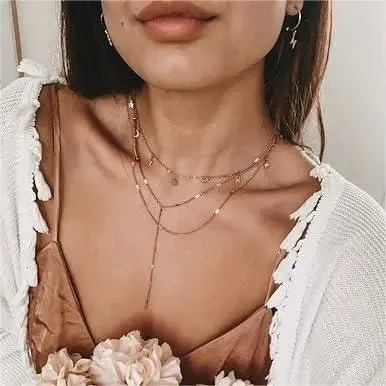 Kyerlyn Gold Y-Shaped Dainty Necklaces