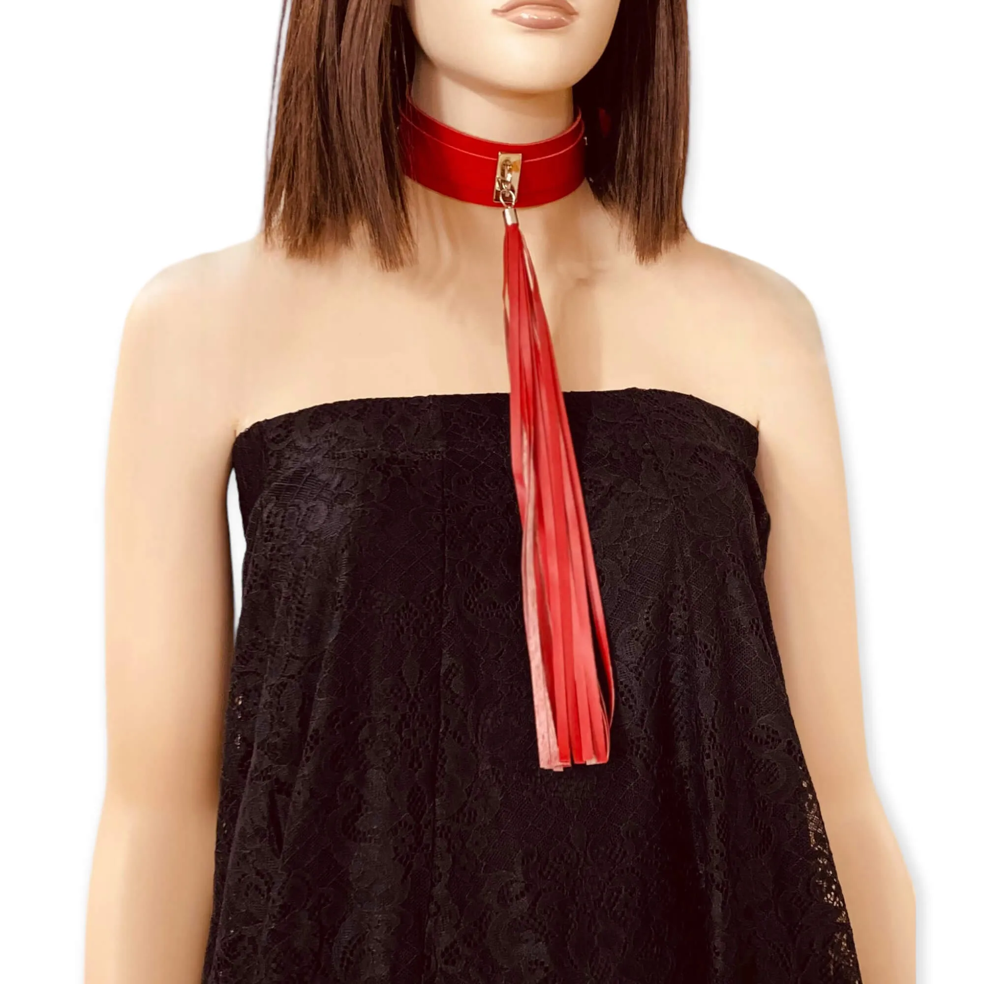 Long Tassel Buckle Choker