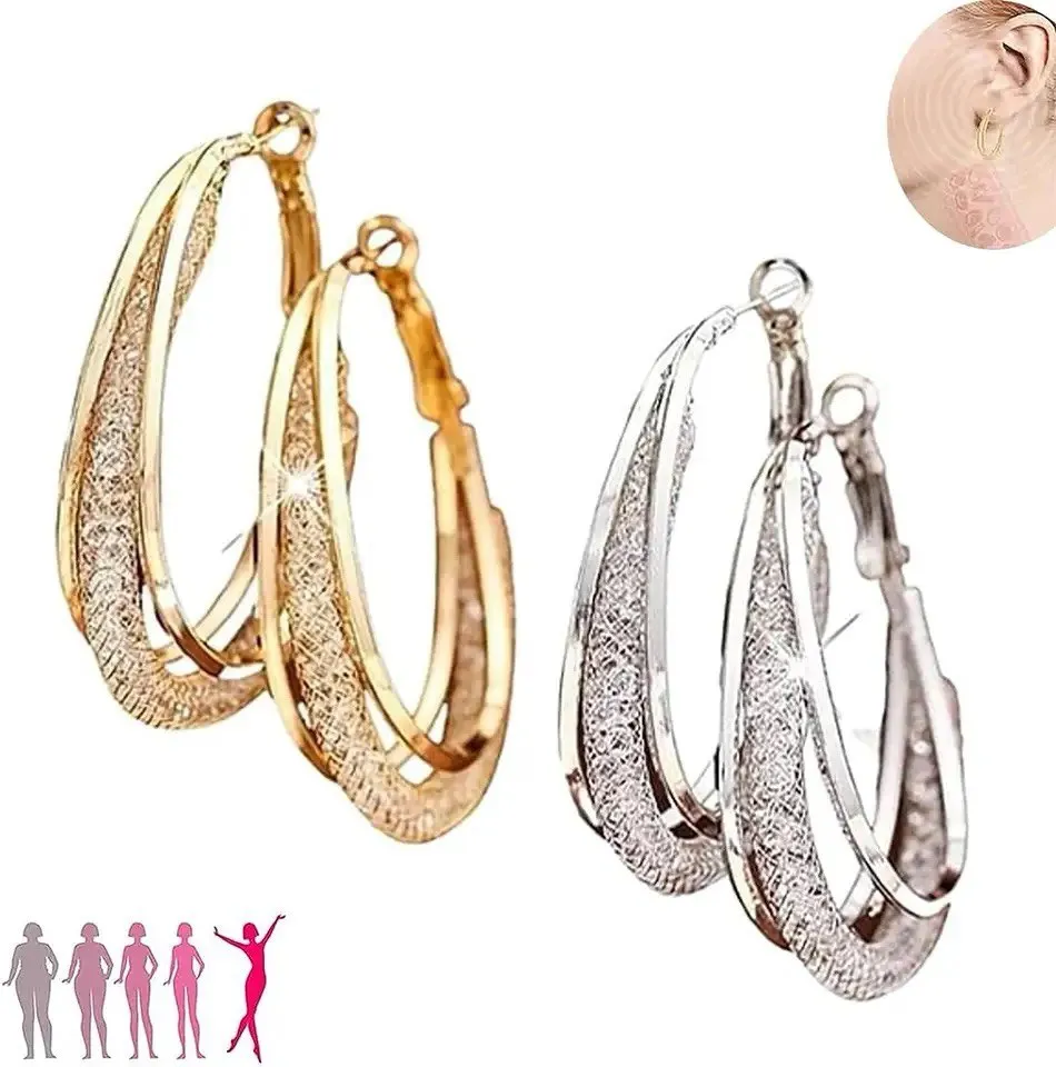 Lymphatic Drainage Weight Loss Hoop Earrings