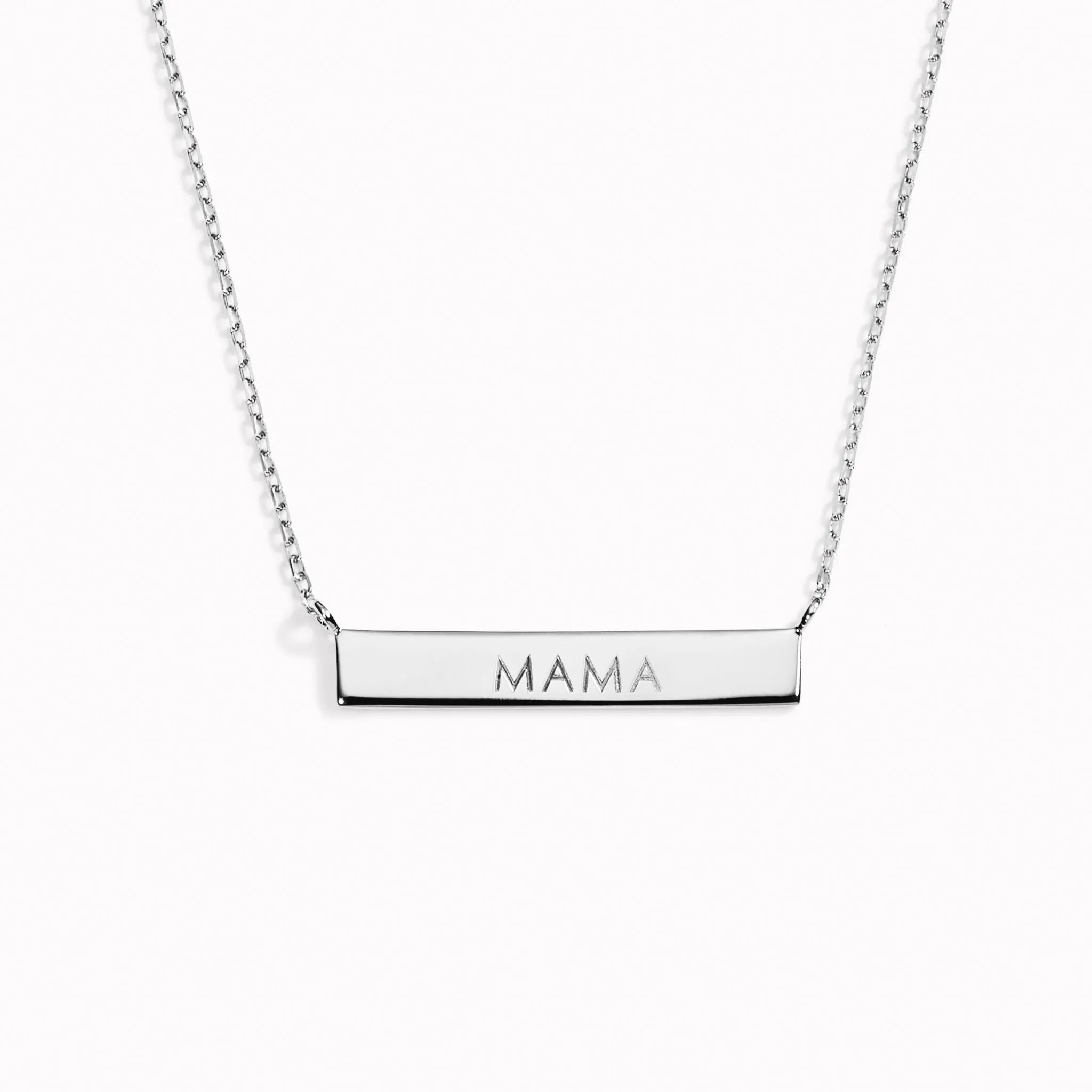 Mama Necklace Silver - Bar