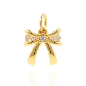 Mini Gold Bow Charm