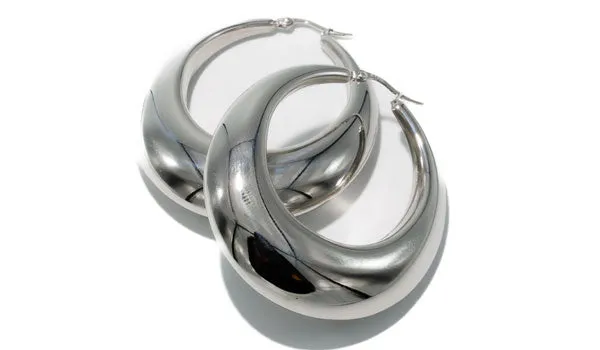 Oversized Drop Hoop Earrings