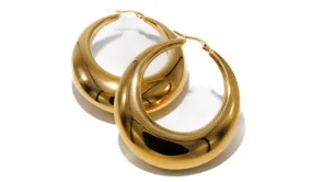 Oversized Drop Hoop Earrings