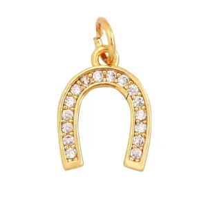 Pave Horseshoe Charm