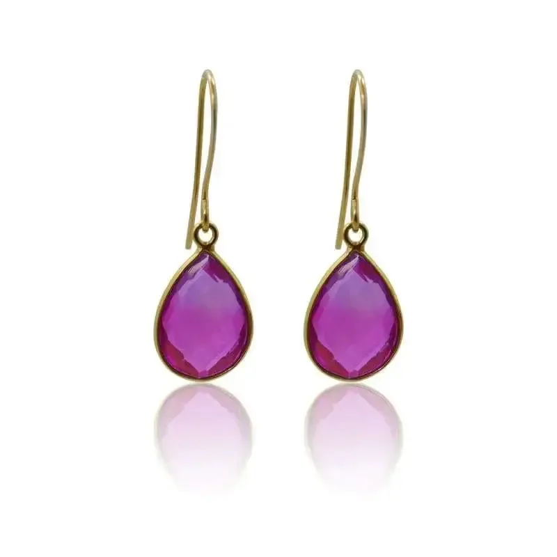 Pink Earrings - Aura Drop Earrings