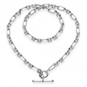 Revival Astoria Figaro 18" Chain T-Bar Necklace 90437RP